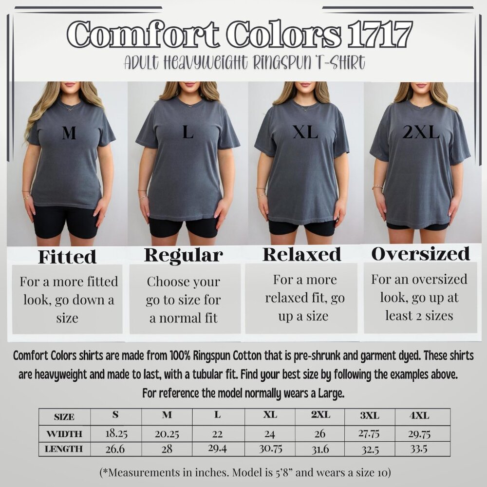 In October We Wear Pink Comfort Colors Tee - Picture 2 of 3
